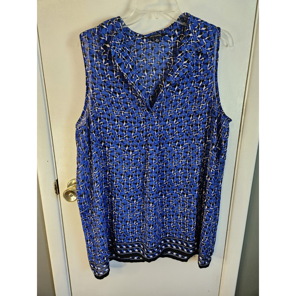 Max Edition Women’s Size XL Sleeveless Button Down Top